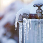 frozen pipes on a texas home