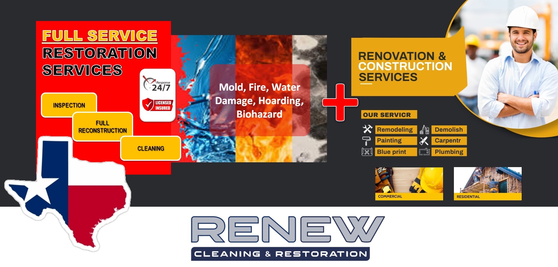 Full Service Restoration Services - Renew Cleaning and Restoration