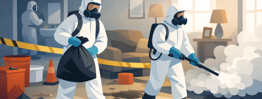 What Biohazard Cleanup Looks Like After a Loss