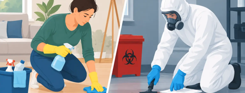 DIY Versus Trauma Cleanup: Know the Difference